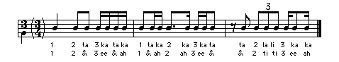 Meter and Time Signature Music Theory Notes Example 3